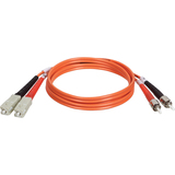 Tripp Lite by Eaton 3M Duplex Multimode 62.5/125 Fiber Optic Patch Cable SC/ST 10' 10ft 3 Meter