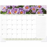 At-A-Glance+Panoramic+Floral+Image+Monthly+Desk+Pad
