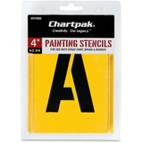 CHA01565 - Chartpak Painting Letters/Numbers Stencil...