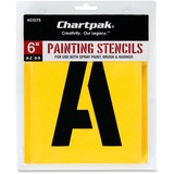 CHA01575 - Chartpak Painting Letters/Numbers Stencil...