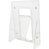 Deflecto Stand-Tall Literature Display - 1 Pocket(s) - 11.8" Height x 9.1" Width x 2.8" Depth - Desktop - Clear - Plastic - 1 Each