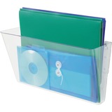 Deflecto EZ Link Stackable DocuPocket - 1 Compartment(s) - 7" Height x 16.3" Width x 4" Depth - Stackable - Clear - 1 Each