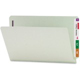 Smead Legal Recycled Fastener Folder - 8 1/2" x 14" - 1" Expansion - 2 x 2S Fastener(s) - 2" Fastener Capacity for Folder - End Tab Location - Pressboard - Gray, Green - 100% Recycled - 25 / Box