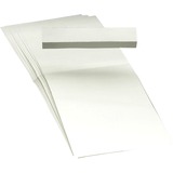 Smead Replacement Label Inserts - Blank Tab(s)3.25" Tab Width - White Poly Tab(s) - 100 / Pack