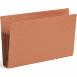 Smead TUFF Straight Tab Cut Legal Recycled File Pocket - 8 1/2" x 14" - 7" Expansion - Redrope - Redrope - 30% Recycled - 5 / Box