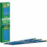 Ticonderoga Pre-Sharpened Erasable Checking Pencils - HB Lead - Blue Lead - 12 / Box