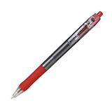 Zebra Pen Jimnie Clip Ballpoint Pen - Medium Pen Point - 1 mm Pen Point Size - Refillable - Retractable - Red - Translucent Barrel - 1 Each