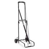 Stebco Deluxe Travel Cart - 56.70 kg Capacity - 4 Casters - 4" (101.60 mm) Caster Size - Steel - x 13" Width x 18.5" Depth x 38" Height - Steel Frame - Black - 1 Each