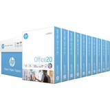 HP Office20 Paper - White - 92 Brightness - Letter - 8 1/2" x 11" - 20 lb Basis Weight - 5000 / Carton - Smear Resistant, Quick Drying, Acid-free - White