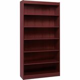 LLR60074 - Lorell Panel End Hardwood Veneer Bookcase