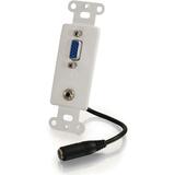 Cables To Go 2 Socket Decorative Video/Speaker Insert