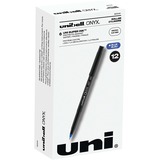 uniball™ Onyx Rollerball Pens - Micro Pen Point - 0.5 mm Pen Point Size - Blue - 1 Dozen