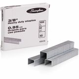 Swingline Premium Heavy-Duty Staples - 100 Per Strip - Heavy Duty - 3/8" Leg - Holds 60 Sheet(s) - for Paper - Chisel Point - Silver1000 / Box