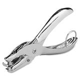 Swingline Metal Hand Punch - 1 Punch Head(s) - 5 Sheet of 20lb Paper - 1/4" Punch Size - Round Shape - 0.50" (12.70 mm) - Silver