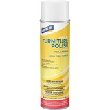 Genuine Joe Furniture Polish - Spray - 0.13 gal (17 fl oz) - Lemon Scent - 1 Each