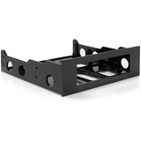 StarTech.com 3.5" to 5.25" Front Bay Mounting Bracket - Desktop Front Bay Adapter - Black - This 3.5" to 5.25" front bay mounting bracket lets you install 3.5" peripherals such as a floppy drive, external facing USB hub, media card reader or fan controller into the front bay of your desktop computer - 3.5 to 5.25 bay adapter w/ black bezel