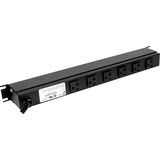 Image of Rack Solutions 20A Horizontal Rackmount Power Strip