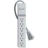 Belkin+6+Outlet+Home%2FOffice+Surge+Protector+-Rotating+plug+-+8+foot+cord+-+White+-720+Joules