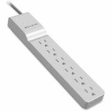 Belkin+6+Outlet+Home+and+Office+Power+Strip+Surge+Protector+with+4ft+Power+Cord+-+720+Joules+-+1875+Watts