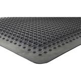 Genuine Joe Flex Step Rubber Anti-Fatigue Mats - Warehouse - 60" (1524 mm) Length x 36" (914.40 mm) Width - Rubber - Black - 1Each