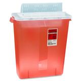 CVDSTRT10021R - Covidien Transparent Red Sharps Container