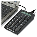 Kensington 72274 Notebook Keypad/Calculator with USB Hub - PC & MAC Compatible - Cable Connectivity - USB Interface - 19 Key - Computer - USB Hub, Calculator - PC