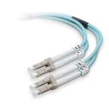 Belkin Fiber Optic Duplex Patch Cable - LC Male - LC Male - 16.4ft - Aqua