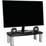 3M Adjustable Monitor Riser Stand - Up to 17" Screen Support - 18.14 kg Load Capacity - 6" (152.40 mm) Height x 18.50" (469.90 mm) Width x 10" (254 mm) Depth - Black