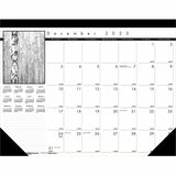 House+of+Doolittle+Black+on+White+Calendar+Desk+Pad