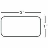 Wasp 2.0" x 1.0" Polyester TT label, 1 roll, 1380 per roll, 4" OD - 2" Width x 1" Length - White