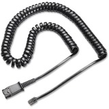 Plantronics Headset Replacement Cable - 10 ft Phone Cable for Phone - First End: 1 x 4-pin RJ-11 - Second End: 1 x Proprietary - Black - 1 Each