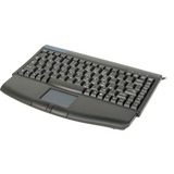 Rack Solutions Compact Keyboard with Track Pad (USB) - USB - Black