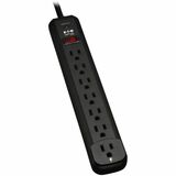 Tripp Lite Protect It! TLP712B 7-Outlet Surge Suppressor, 12' Cord, Black - 7 x NEMA 5-15R - 1.80 kVA - 1080 J - 120 V AC Input - 120 V AC Output