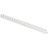 Fellowes Plastic Combs - Round Back, 3/8" , 55 sheets, White, 100 pk - 0.4" Height x 10.8" Width x 0.4" Depth - 0.4" Maximum Capacity - 55 x Sheet Capacity - For Letter 8 1/2" x 11" Sheet - White - Plastic - 100 / Pack