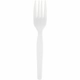 GJO0010430 - Genuine Joe Heavyweight White Plastic Forks