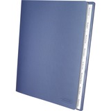 Wilson Jones® View-Tab® Document Organizer, Poly, 8-Tab Set, 16 Pockets, Blue