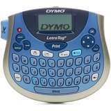 Dymo LetraTag 100T Plus Label Maker - Direct Thermal - 5 Font Size - Label, Tape0.50" (12.70 mm), 0.50" (12.70 mm) - LCD Screen - Battery - 4 Batteries Supported - AA - Alkaline - Blue - Handheld - QWERTY, AZERTY, Auto Power Off, Date Function - for Home, Office