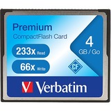 Verbatim 4GB 233X Premium CompactFlash Memory Card - 1 Card/1 Pack - Retail