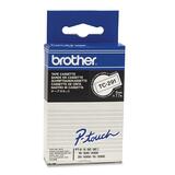 Brother P-Touch TC291 Laminated Tape - 23/64" - White - 1 Each