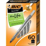 BICGSM609BK - BIC Round Stic Ballpoint Pens