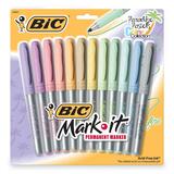 BIC Mark-it Paradise Pastels Colors Permanent Marker