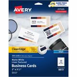 AVE08873 - Avery&reg; Clean Edge Business Cards, White T...