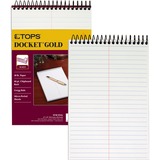 TOPS+Docket+Gold+Spiral+Steno+Book