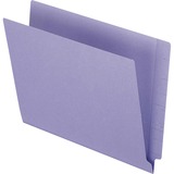 Pendaflex Letter Recycled End Tab File Folder - 8 1/2" x 11" - 3/4" Expansion - Purple - 10% Recycled - 100 / Box