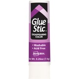 Avery® Glue Stick Disappearing Purple Color, Nontoxic, 0.26 oz, 1 Stick