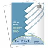 Image for Pacon Laser Printable Multipurpose Card Stock - White - Recycled - 10% Recycled Content