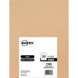 Avery White Rectangle Labels with Sure Feed&trade; TechnologyEasy Peel, 1" x 2?" , for Laser and Inkjet Printers - 1" Height x 2 5/8" Width - Permanent Adhesive - Rectangle - Laser - White - Paper - 30 / Sheet - 250 Total Sheets - 7500 Total Lab