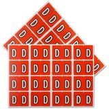 Pendaflex A-Z End End Tab Filing Labels - "Alphabet" - 1 1/4" Width x 15/16" Length - Rectangle - Dark Orange - 240 / Pack - Self-adhesive