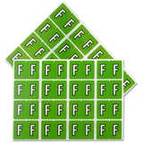 Pendaflex A-Z End End Tab Filing Labels - "Alphabet" - 1 1/4" x 15/16" Length - Rectangle - Light Green - 240 / Pack - Self-adhesive