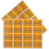 Pendaflex A-Z End End Tab Filing Labels - "Alphabet" - 1 1/4" x 15/16" Length - Rectangle - Light Orange - 240 / Pack - Self-adhesive